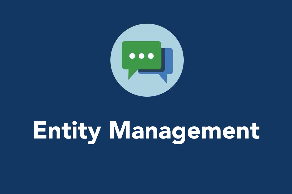Training: Entity Management